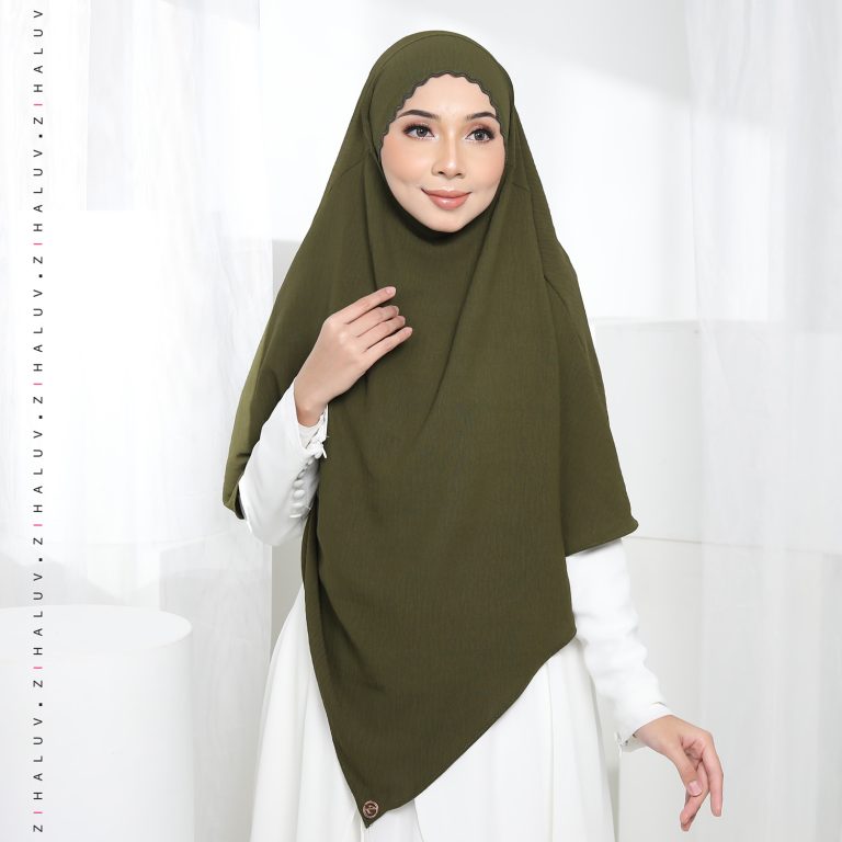 S20 Heejrah Khimar Dark Olive