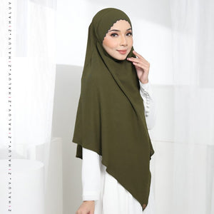 S20 Heejrah Khimar Dark Olive