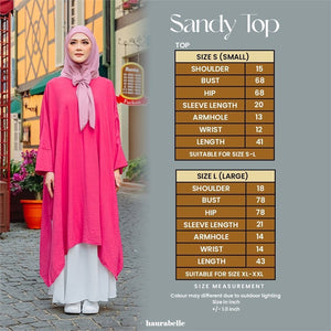 Sandy Long Top - Blue